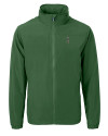 South Florida Bulls Swinging Rocky Cutter & Buck Charter Eco Recycled Mens Full-Zip Jacket Hunter Green Mannequin Thumbnail Image