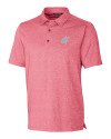 Washington State Cougars Cutter & Buck Forge Heathered Stretch Mens Polo Cardinal Red Heather Mannequin Thumbnail Image