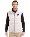 Toronto Blue Jays Mono Cutter & Buck Evoke Hybrid Softshell Recycled Mens Full Zip Vest CONCRETE Front Thumbnail Image