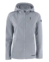 South Florida Bulls Swinging Rocky Cutter & Buck Evoke Softshell Recycled Full Zip Womens Jacket CONCRETE Mannequin Thumbnail Image