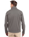 Kansas City Royals Mono Cutter & Buck Evoke Softshell Recycled Full Zip Mens Jacket Elemental Grey Back Thumbnail Image