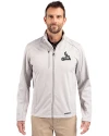 St. Louis Cardinals Mono Cutter & Buck Evoke Softshell Recycled Full Zip Mens Jacket CONCRETE Front Thumbnail Image