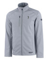 South Florida Bulls Swinging Rocky Cutter & Buck Evoke Softshell Recycled Full Zip Mens Jacket CONCRETE Mannequin Thumbnail Image