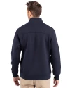 Cleveland Guardians Mono Cutter & Buck Roam Epic Versatility Recycled Full Zip Mens Jacket Navy Blue Back Thumbnail Image