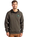 Chicago Cubs Mono Cutter & Buck Roam Epic Versatility Half Zip Recycled Mens Hooded Pullover Poplar Front Thumbnail Image