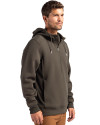 San Diego Padres Mono Cutter & Buck Roam Epic Versatility Half Zip Recycled Mens Hooded Pullover Poplar Side Thumbnail Image