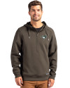 Toronto Blue Jays Mono Cutter & Buck Roam Epic Versatility Half Zip Recycled Mens Hooded Pullover Poplar Front Thumbnail Image