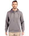 Colorado Rockies Mono Cutter & Buck Roam Epic Versatility Half Zip Recycled Mens Hooded Pullover Elemental Grey Front Thumbnail Image