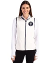 Houston Astro Mono Cutter & Buck Cascade Eco Fleece Womens Vest Shell/Navy Blue Front Thumbnail Image
