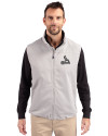 St. Louis Cardinals Mono Cutter & Buck Charter Eco Recycled Mens Full-Zip Vest Polished Medium Gray Front Thumbnail Image