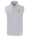 South Florida Bulls Swinging Rocky Cutter & Buck Charter Eco Recycled Mens Full-Zip Vest Polished Medium Gray Mannequin Thumbnail Image