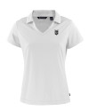 Kansas City Royals Mono Cutter & Buck Daybreak Eco Recycled Womens V-neck Polo White Mannequin Thumbnail Image