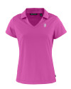 Detroit Tigers Mono Cutter & Buck Daybreak Eco Recycled Womens V-neck Polo Gelato Fuchsia Mannequin Thumbnail Image