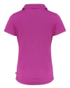 Washington Nationals Mono Cutter & Buck Daybreak Eco Recycled Womens V-neck Polo Gelato Fuchsia Mannequin Back Thumbnail Image