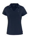 Los Angeles Angels Mono Cutter & Buck Daybreak Eco Recycled Womens V-neck Polo Navy Blue Mannequin Thumbnail Image
