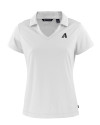 Arizona Diamondbacks Mono Cutter & Buck Daybreak Eco Recycled Womens V-neck Polo White Mannequin Thumbnail Image
