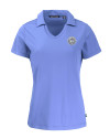 New York Mets Mono Cutter & Buck Daybreak Eco Recycled Womens V-neck Polo Hyacinth Mannequin Thumbnail Image