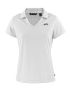 New York Jets Cutter & Buck Daybreak Eco Recycled Womens V-neck Polo White Mannequin Thumbnail Image