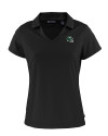 New York Jets NFL Helmet Cutter & Buck Daybreak Eco Recycled Womens V-neck Polo Black Mannequin Thumbnail Image