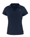 New York Jets Americana - Cutter & Buck Daybreak Eco Recycled Womens V-neck Polo Navy Blue Mannequin Thumbnail Image