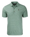 South Florida Bulls Swinging Rocky Cutter & Buck Forge Eco Heather Stripe Stretch Recycled Mens Polo Hunter Heather Mannequin Thumbnail Image