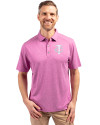 Minnesota Twins Mono Cutter & Buck Forge Eco Stretch Recycled Mens Polo Gelato Heather Front Thumbnail Image