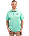 Arizona Diamondbacks Mono Cutter & Buck Forge Eco Stretch Recycled Mens Polo Fresh Mint Heather Front Thumbnail Image