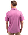 Tampa Bay Rays Mono Cutter & Buck Forge Eco Stretch Recycled Mens Polo Gelato Heather Back Thumbnail Image