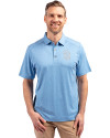 San Diego Padres Mono Cutter & Buck Forge Eco Stretch Recycled Mens Polo Dark Atlas Heather Front Thumbnail Image