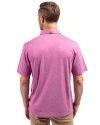 San Diego Padres Mono Cutter & Buck Forge Eco Stretch Recycled Mens Polo Gelato Heather Back Thumbnail Image