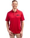 New York Jets Americana - Cutter & Buck Forge Eco Stretch Recycled Mens Polo Cardinal Red Front Thumbnail Image