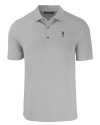 South Florida Bulls Swinging Rocky Cutter & Buck Forge Eco Stretch Recycled Mens Polo Polished Medium Gray Mannequin Thumbnail Image
