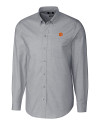 Clemson Tigers Cutter & Buck Stretch Oxford Mens Long Sleeve Dress Shirt Charcoal Mannequin Thumbnail Image