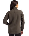 San Diego Padres Mono Cutter & Buck Roam Epic Versatility Full Zip Recycled Womens Jacket Poplar Back Thumbnail Image