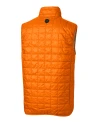Auburn Tigers Cutter & Buck Rainier PrimaLoft® Mens Eco Insulated Full Zip Puffer Vest Satsuma Mannequin Back Thumbnail Image