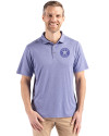 Houston Astro Mono Cutter & Buck Coastline Epic Comfort Recycled Mens Polo Hyacinth Front Thumbnail Image