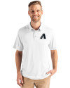 Arizona Diamondbacks Mono Cutter & Buck Coastline Epic Comfort Recycled Mens Polo White Front Thumbnail Image