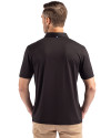 Milwaukee Brewers Mono Cutter & Buck Coastline Epic Comfort Recycled Mens Polo Black Back Thumbnail Image