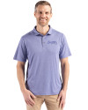 Atlanta Braves Mono Cutter & Buck Coastline Epic Comfort Recycled Mens Polo Hyacinth Front Thumbnail Image