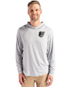 Baltimore Orioles Mono Cutter & Buck Coastline Epic Comfort Recycled Mens Hooded Shirt CONCRETE Front Thumbnail Image