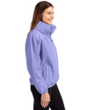 Cleveland Guardians Mono Cutter & Buck Charter Eco Recycled Womens Full-Zip Jacket Hyacinth Side Thumbnail Image