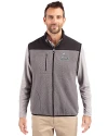 St. Louis Cardinals Mono Cutter & Buck Cascade Eco Fleece Mens Vest Elemental Grey/Black Front Thumbnail Image