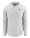 South Florida Bulls Swinging Rocky Cutter & Buck Coastline Epic Comfort Recycled Mens Hooded Shirt CONCRETE Mannequin Thumbnail Image