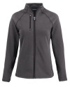 Cutter & Buck Peshastin Fleece Recycled Womens Full Zip Jacket Black Heather Mannequin Thumbnail Image