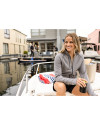 Cutter & Buck Peshastin Fleece Recycled Womens Full Zip Jacket Elemental Grey Heather Lifestyle 6 Thumbnail Image