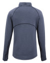 Cutter & Buck Peshastin Fleece Recycled Womens Full Zip Jacket Navy Blue Heather Mannequin Back Thumbnail Image