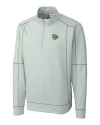 Lehigh Valley IronPigs Clique Helsa Performance Mens Half Zip Pullover Sweatshirt Light Grey Mannequin Thumbnail Image