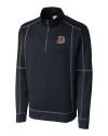 Durham Bulls Clique Helsa Performance Mens Half Zip Pullover Sweatshirt Dark Navy Mannequin Thumbnail Image