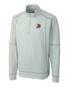 Durham Bulls Clique Helsa Performance Mens Half Zip Pullover Sweatshirt Light Grey Mannequin Thumbnail Image