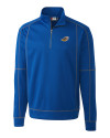 Akron RubberDucks Clique Helsa Performance Mens Half Zip Pullover Sweatshirt Royal Blue Mannequin Thumbnail Image
